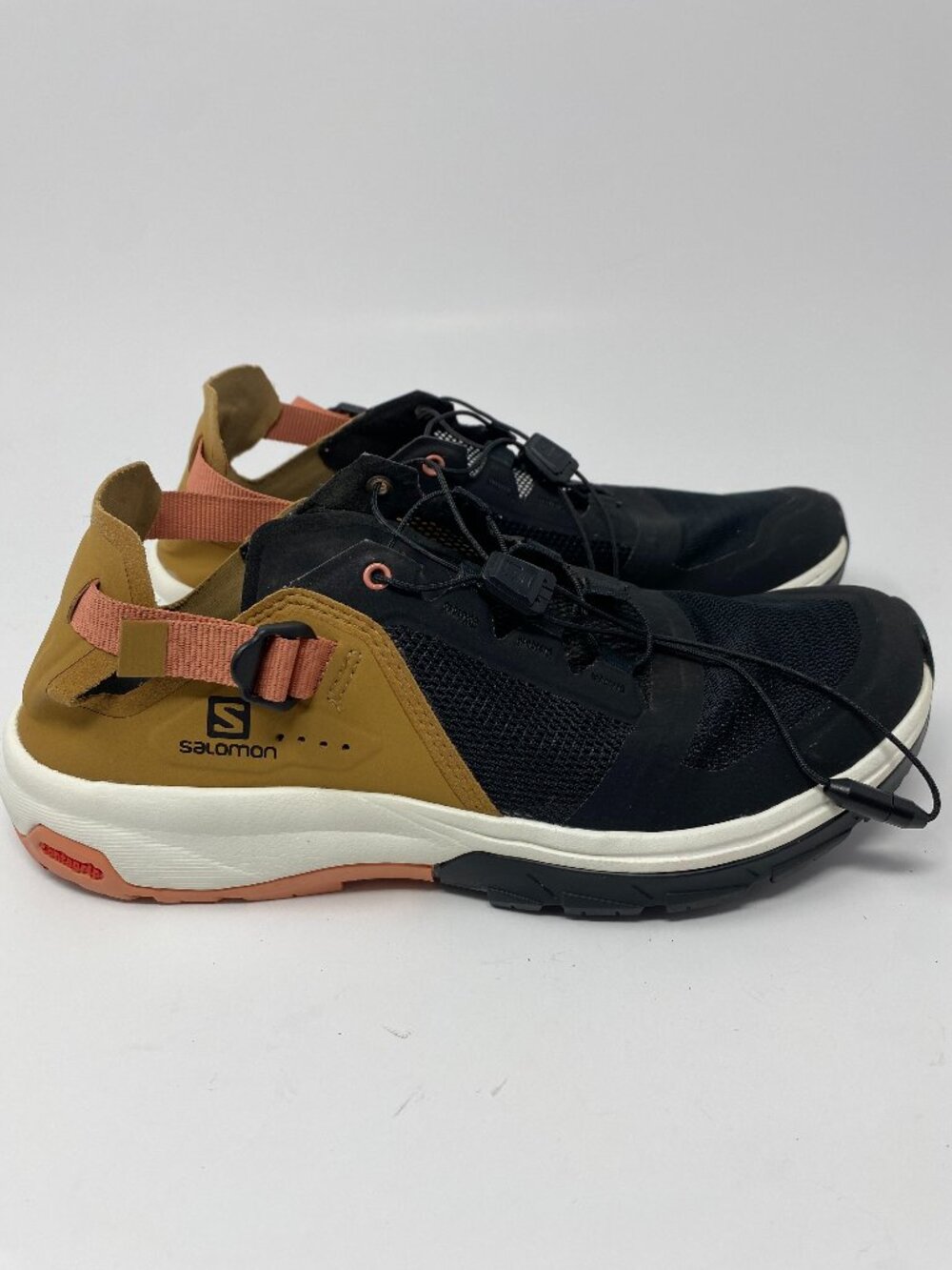 Salomon Techamphibian TA4 Water Shoes Womens 7.5 Black Brown Orange Hiking Trail